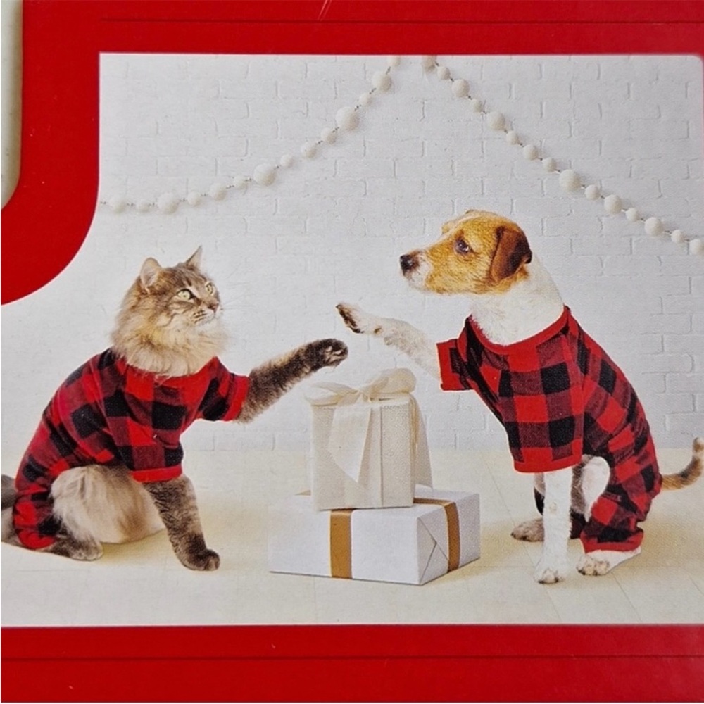 Wondershop Buffalo Check Black/Red Matching Family Dog/Cat Holiday Pajamas New!